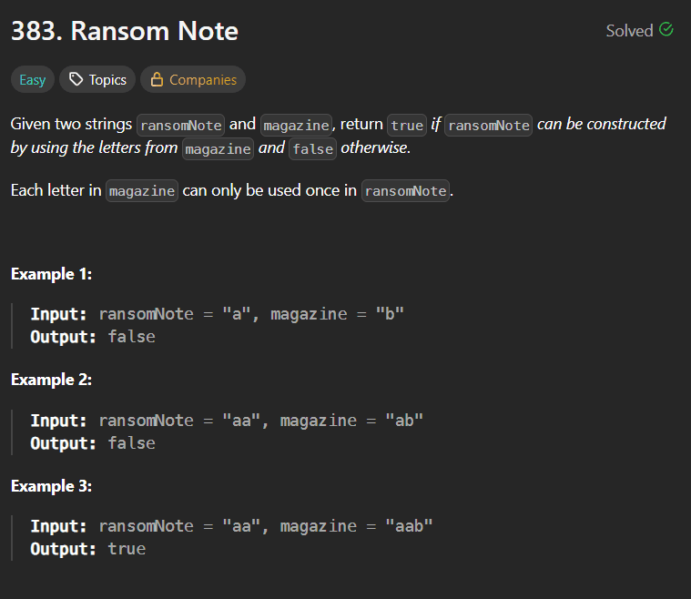 Ransom Note – Frequency Counting Made Simple (LeetCode 383)