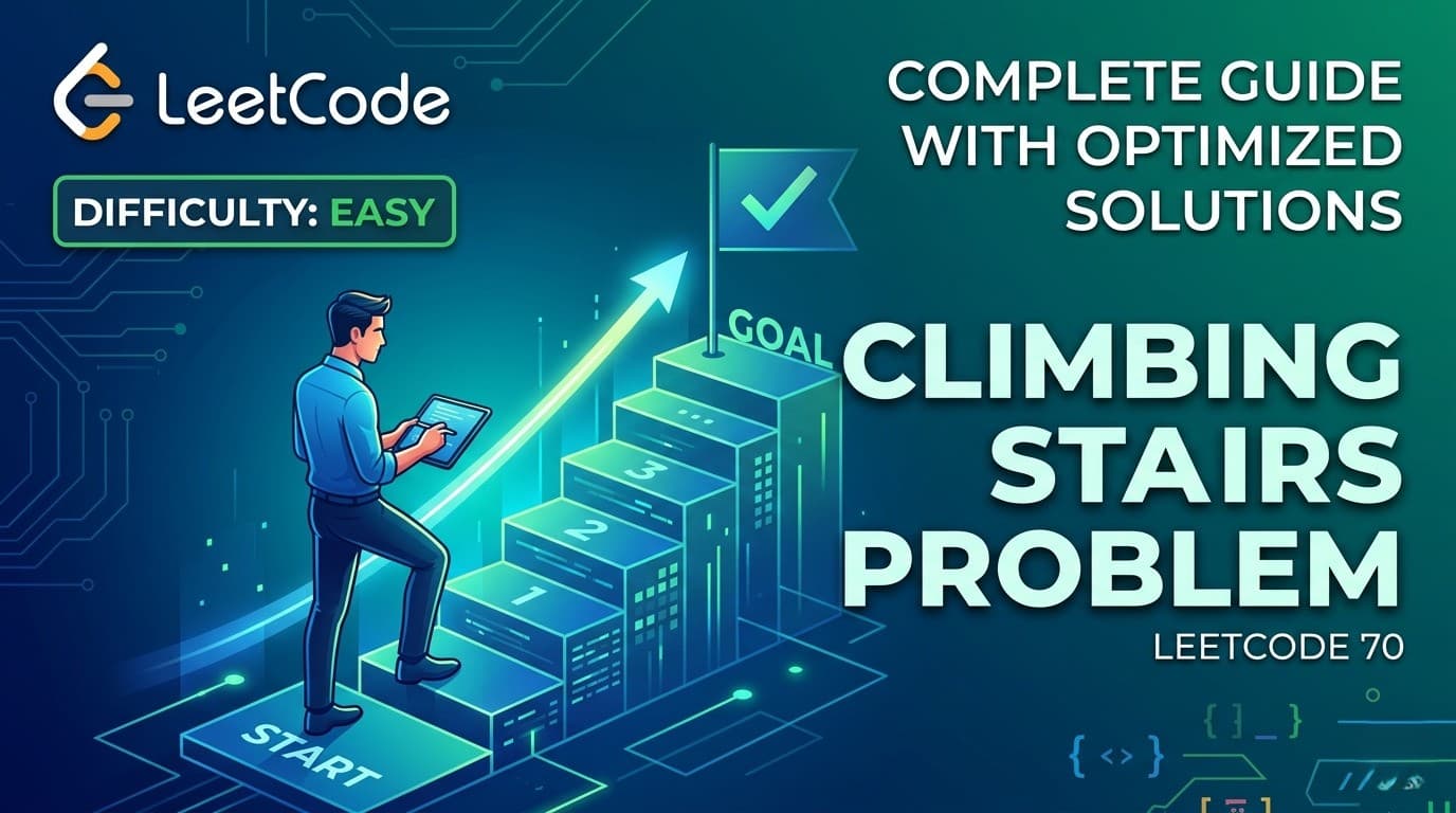 Climbing Stairs Problem (LeetCode 70) – Complete Guide with Optimized Solutions