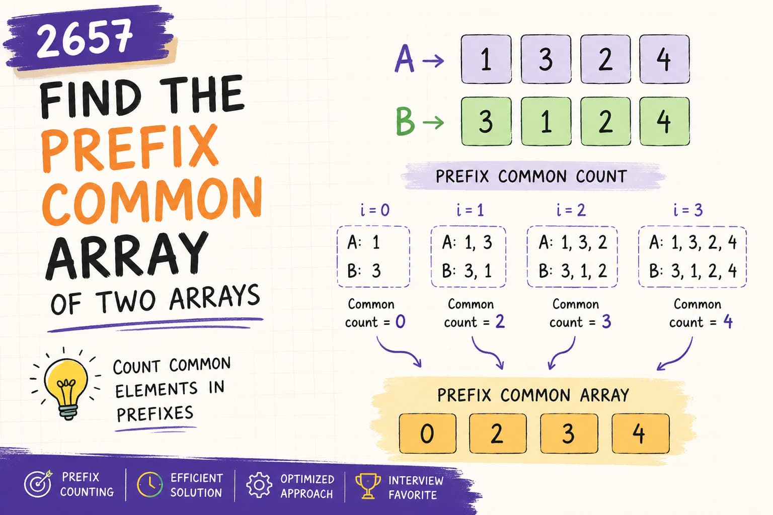 LeetCode 2657: Find the Prefix Common Array of Two Arrays – Java Hashing Solution Explained